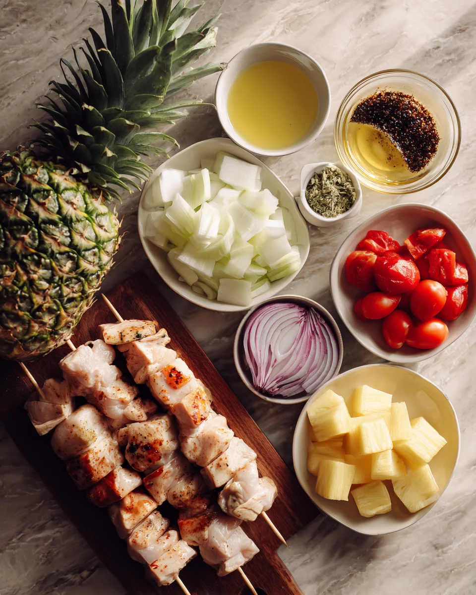 Teriyaki Pineapple Chicken Kabobs