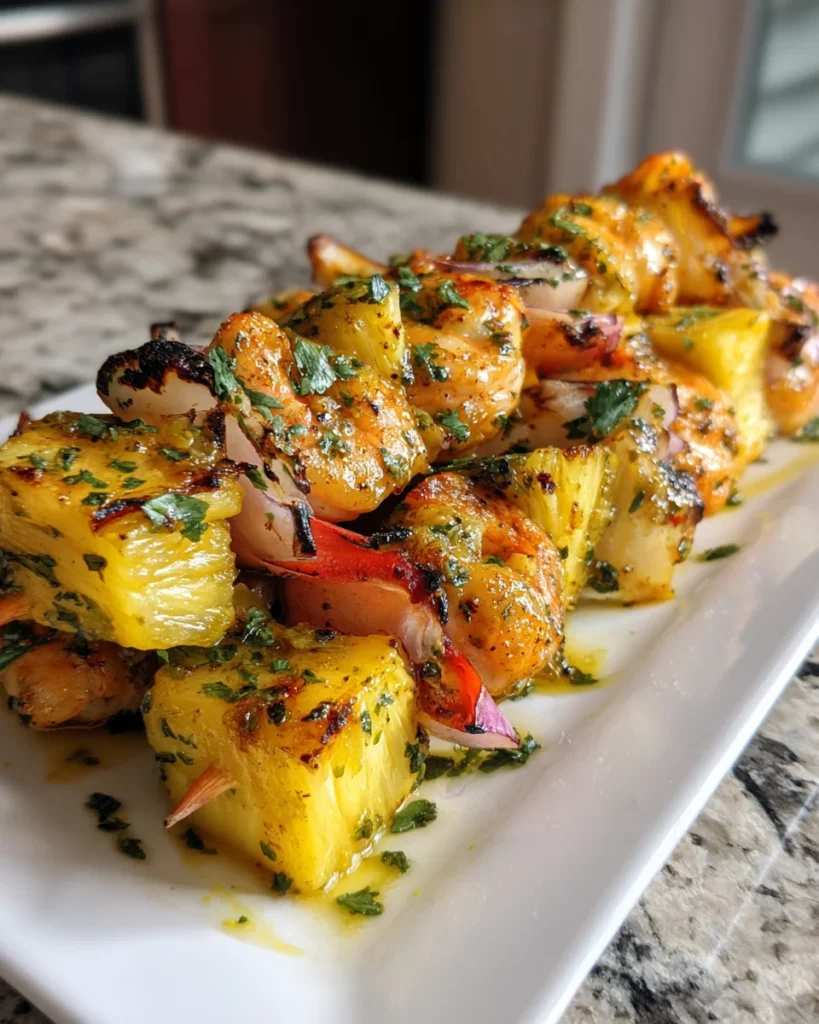 Tropical Pineapple Mango Kabobs