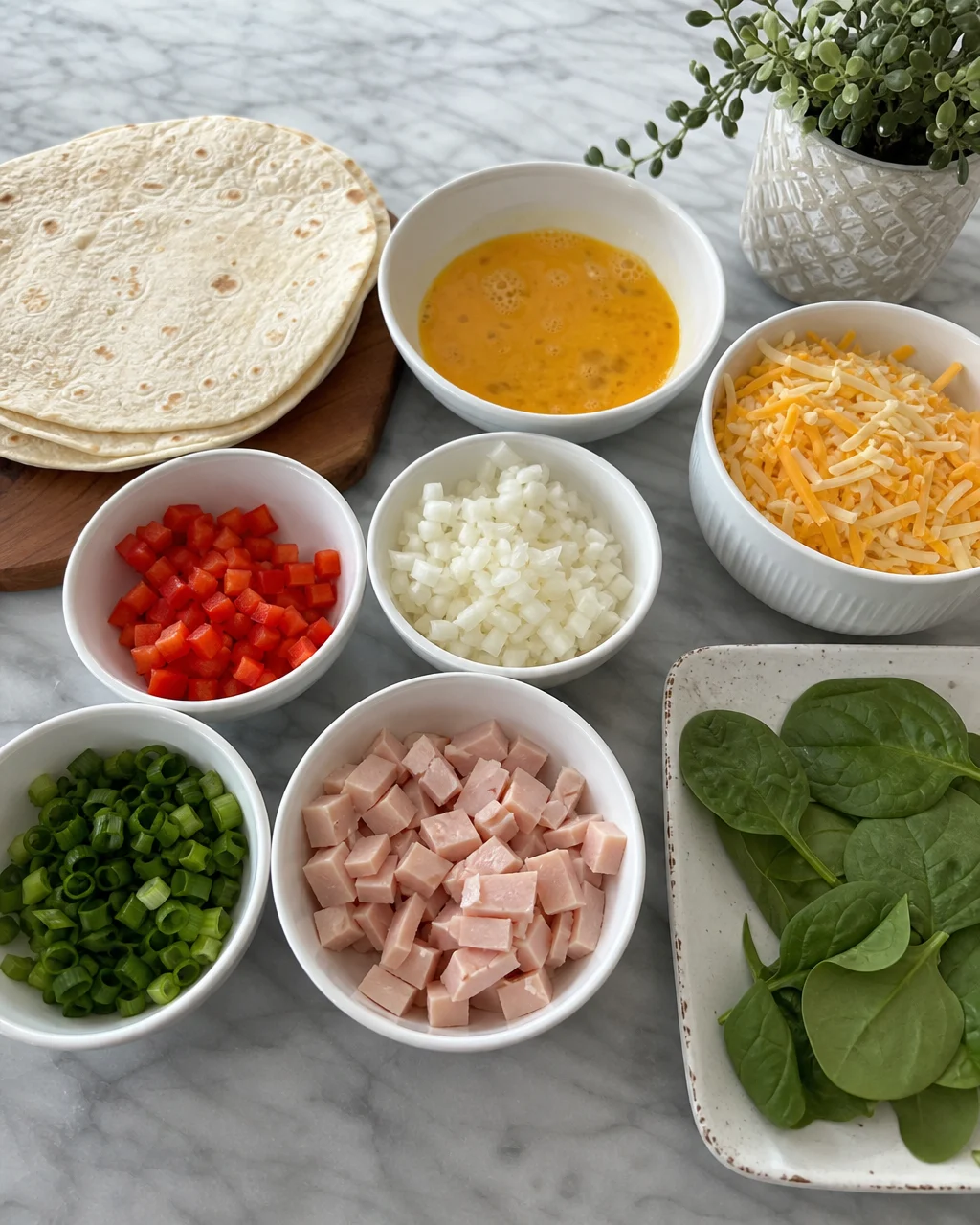 Turkey Ham Breakfast Quesadilla