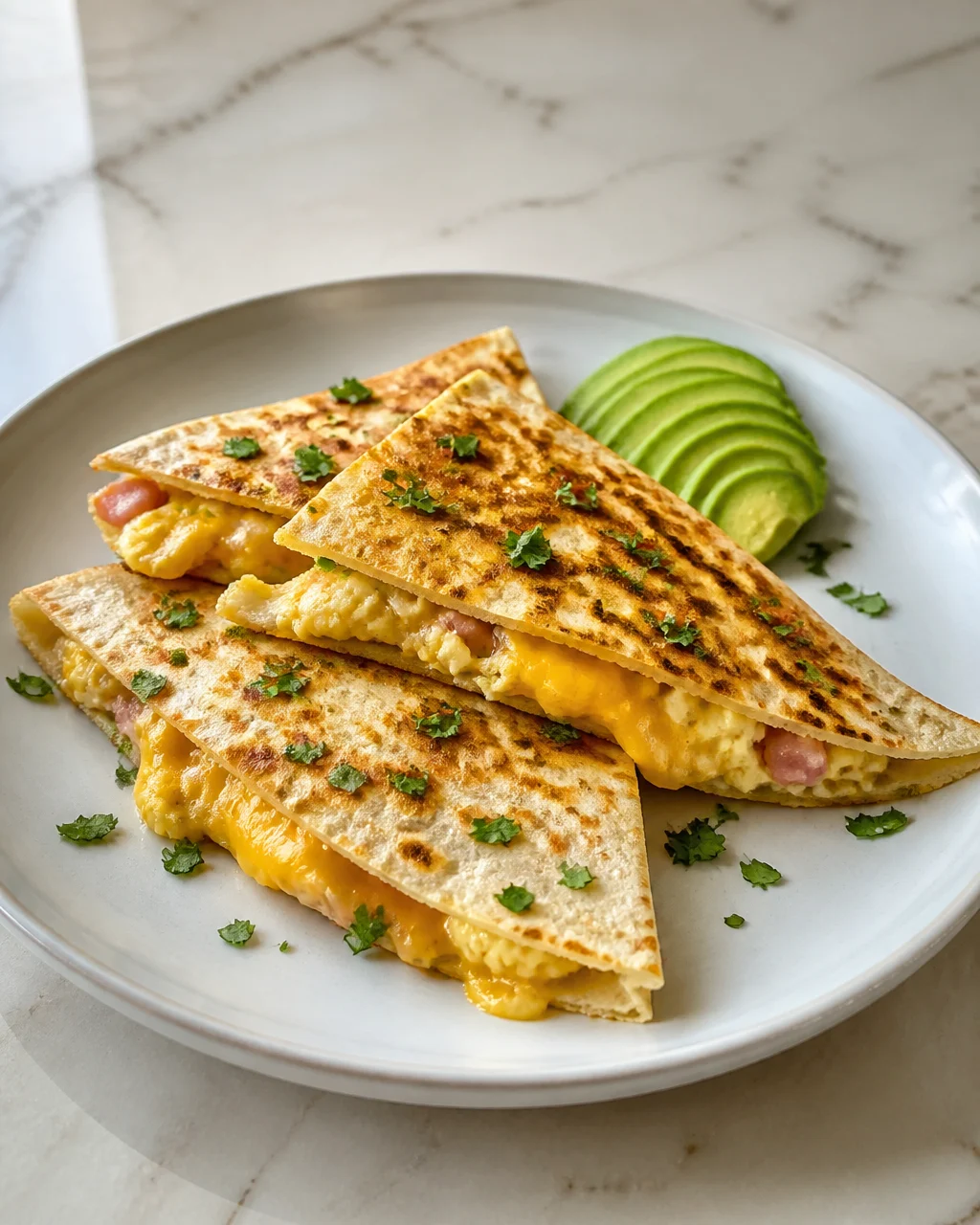 Turkey Ham Breakfast Quesadilla