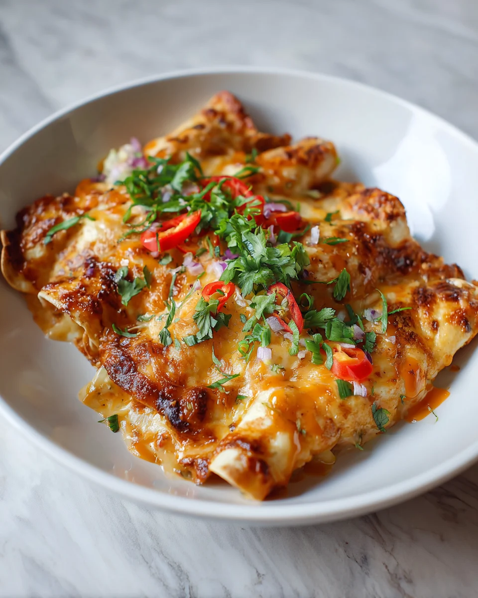 Velvety Creamy Shrimp Enchiladas
