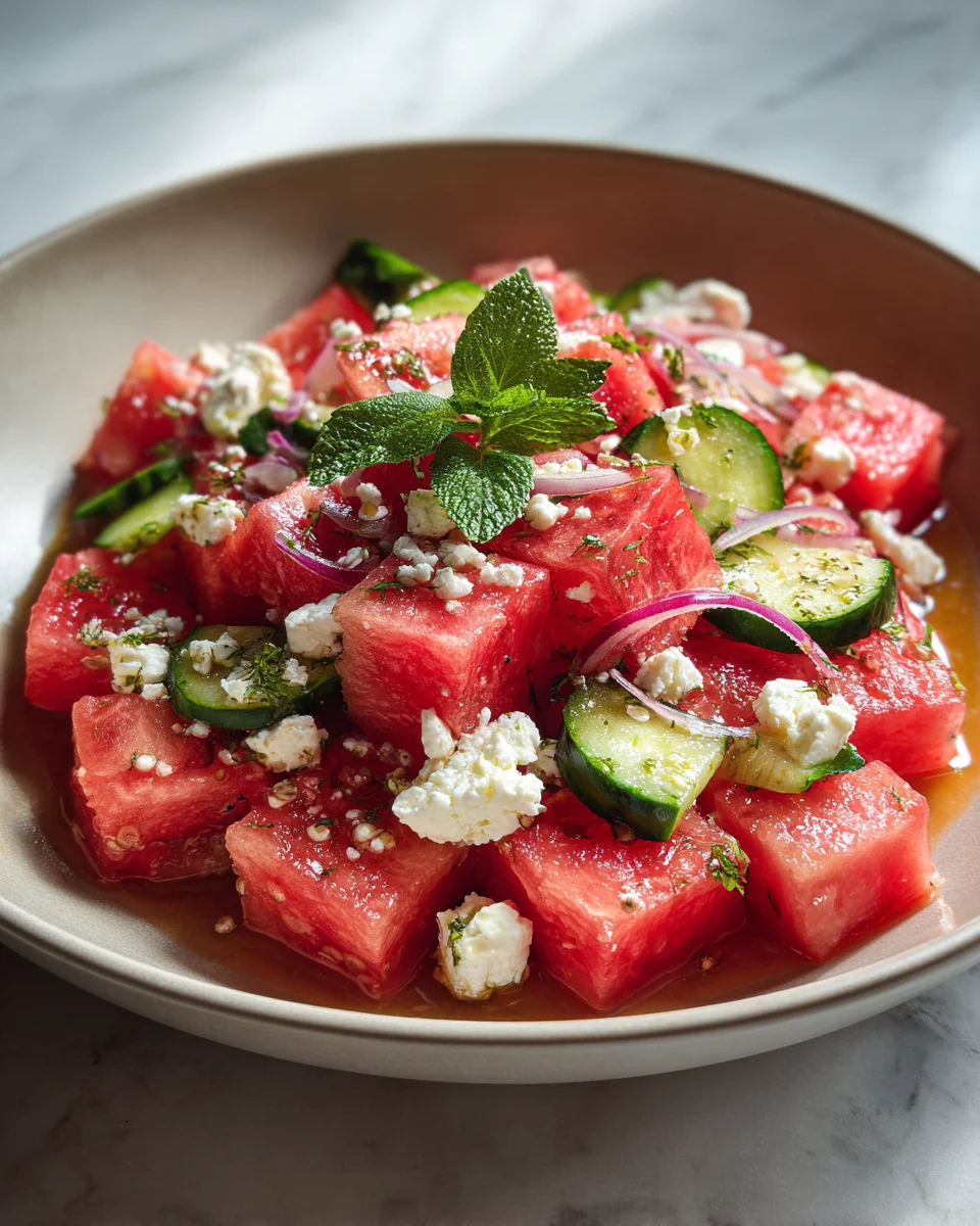 Watermelon Feta Salad Recipe