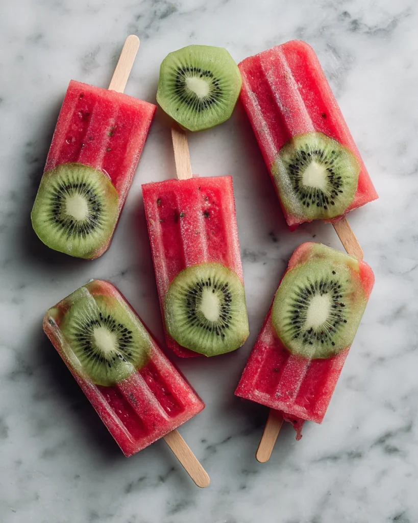Watermelon Kiwi Ice Pops
