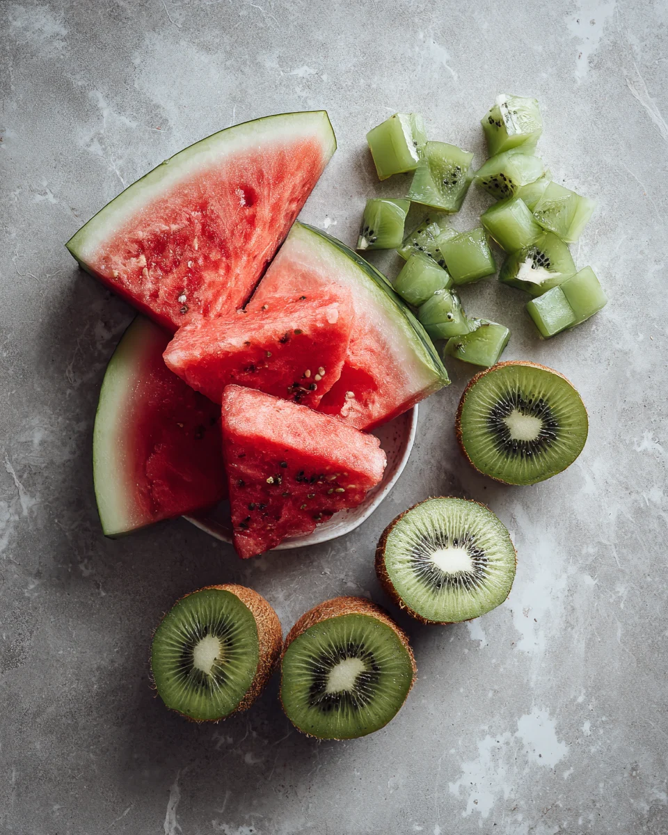 Watermelon Kiwi Ice Pops