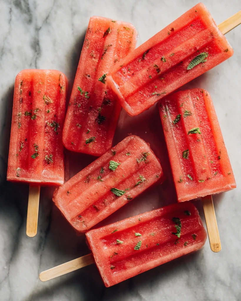 Watermelon Mango Popsicles