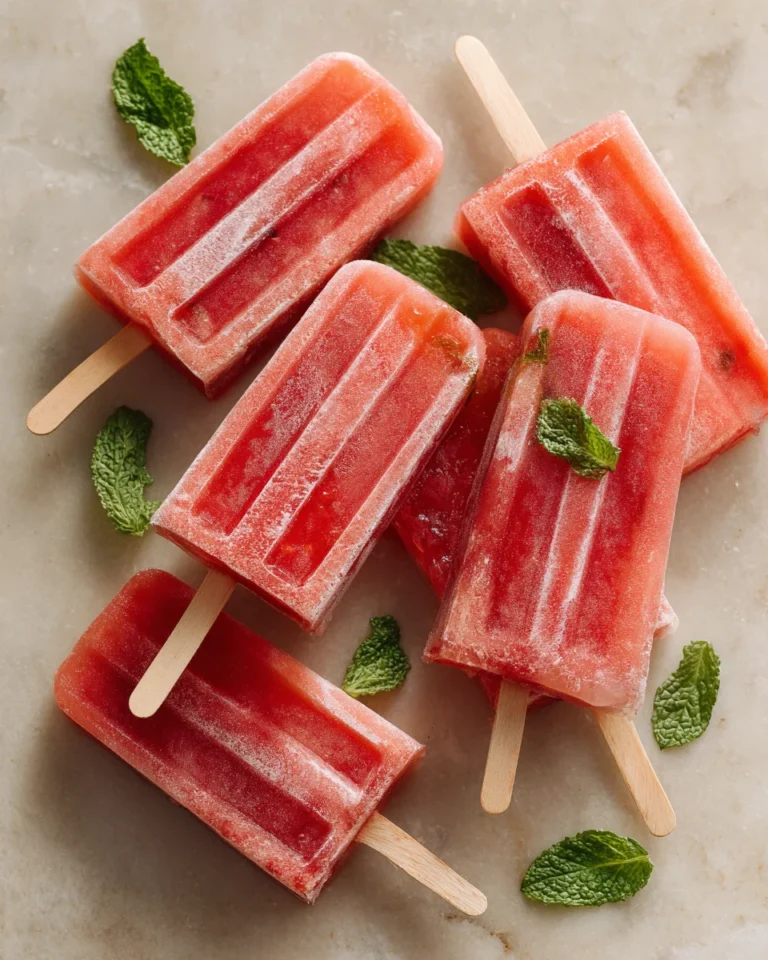 Watermelon Mint Frozen Pops