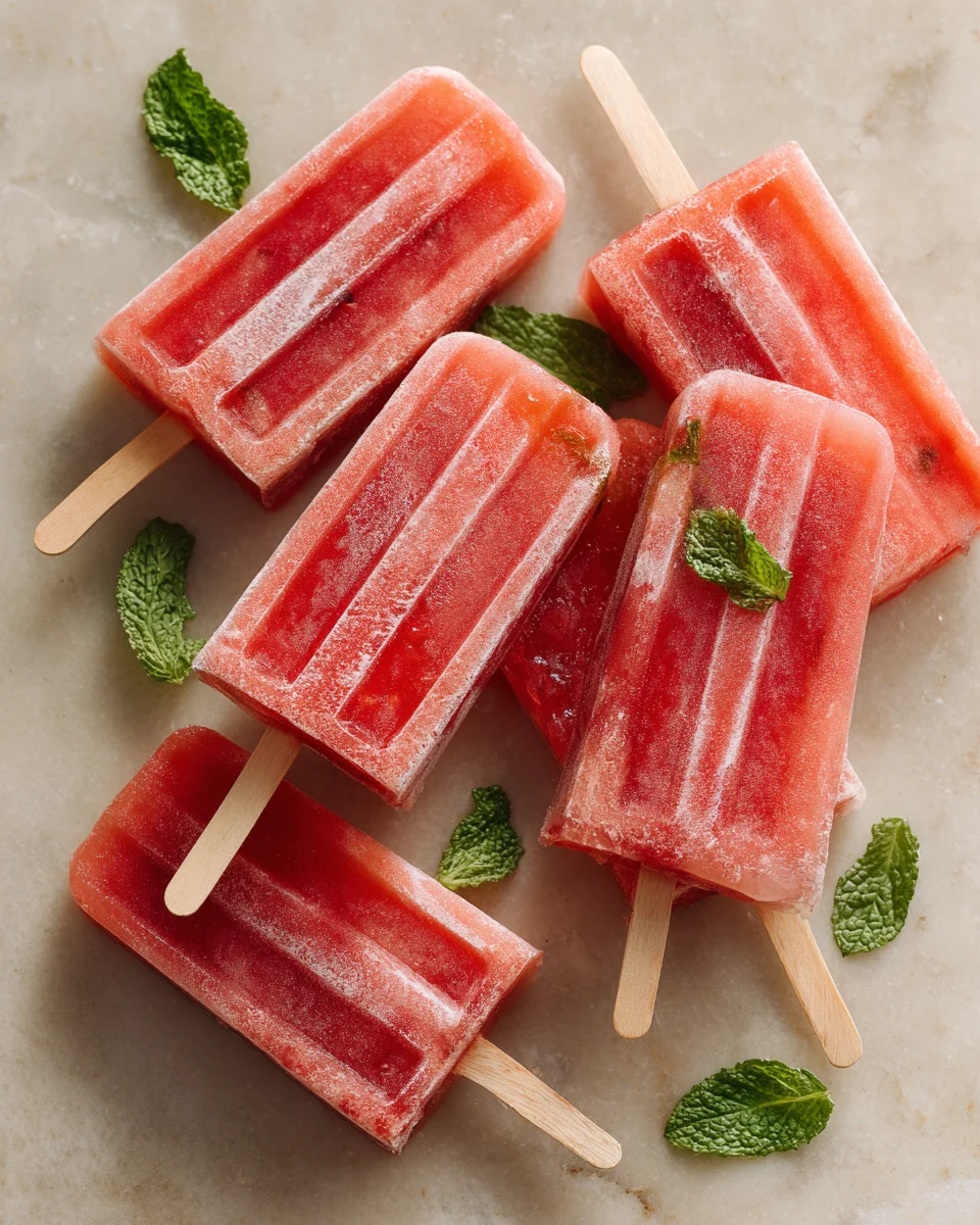 Watermelon Mint Frozen Pops