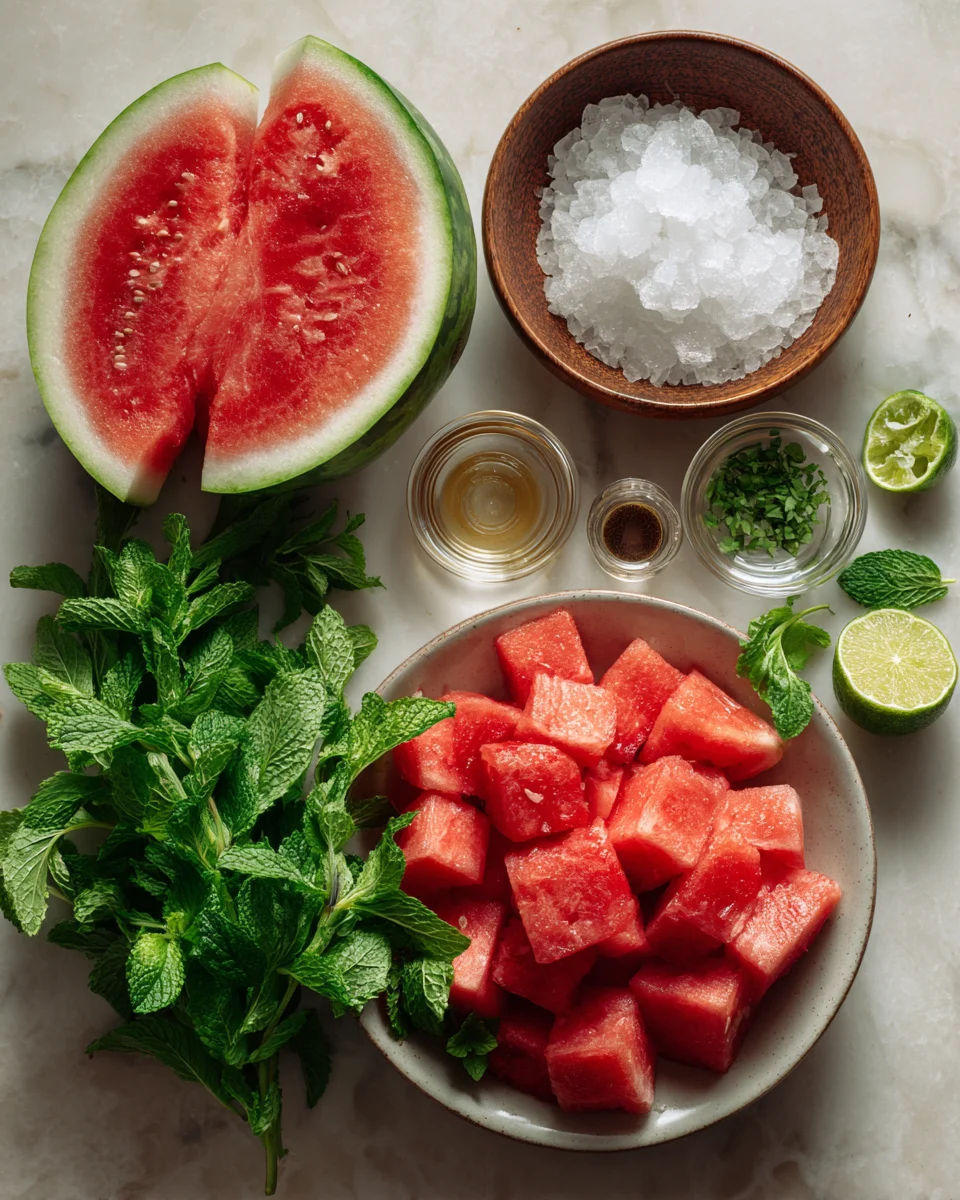 Watermelon Mint Frozen Pops