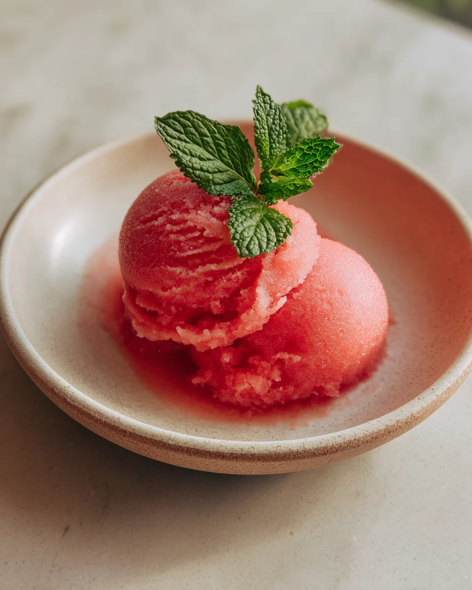 Watermelon Sorbet Recipe