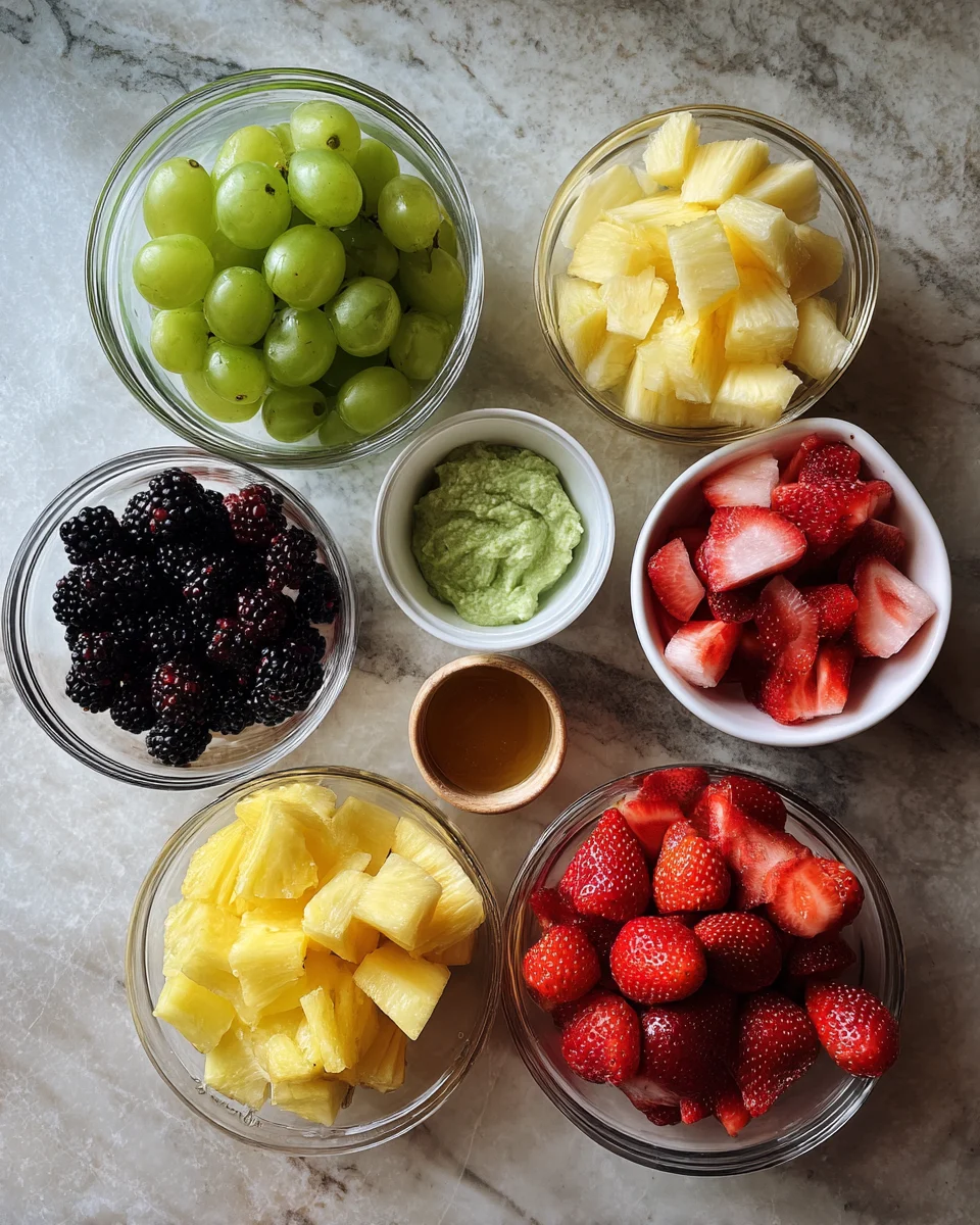 Yogurt Dipped Fruit Skewers