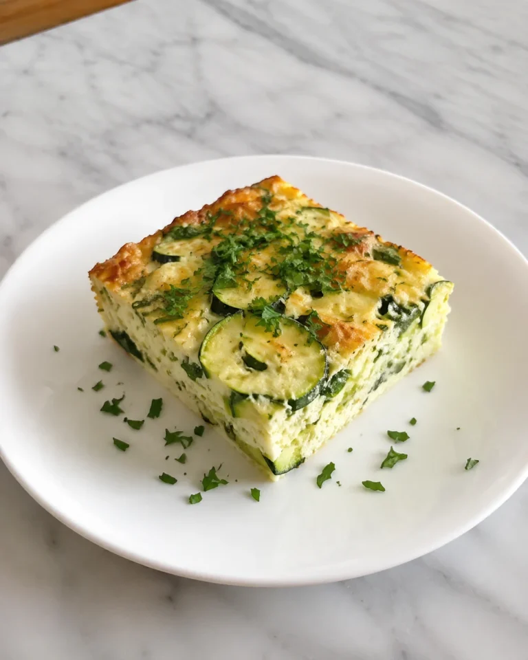 Zucchini Egg White Breakfast Bake