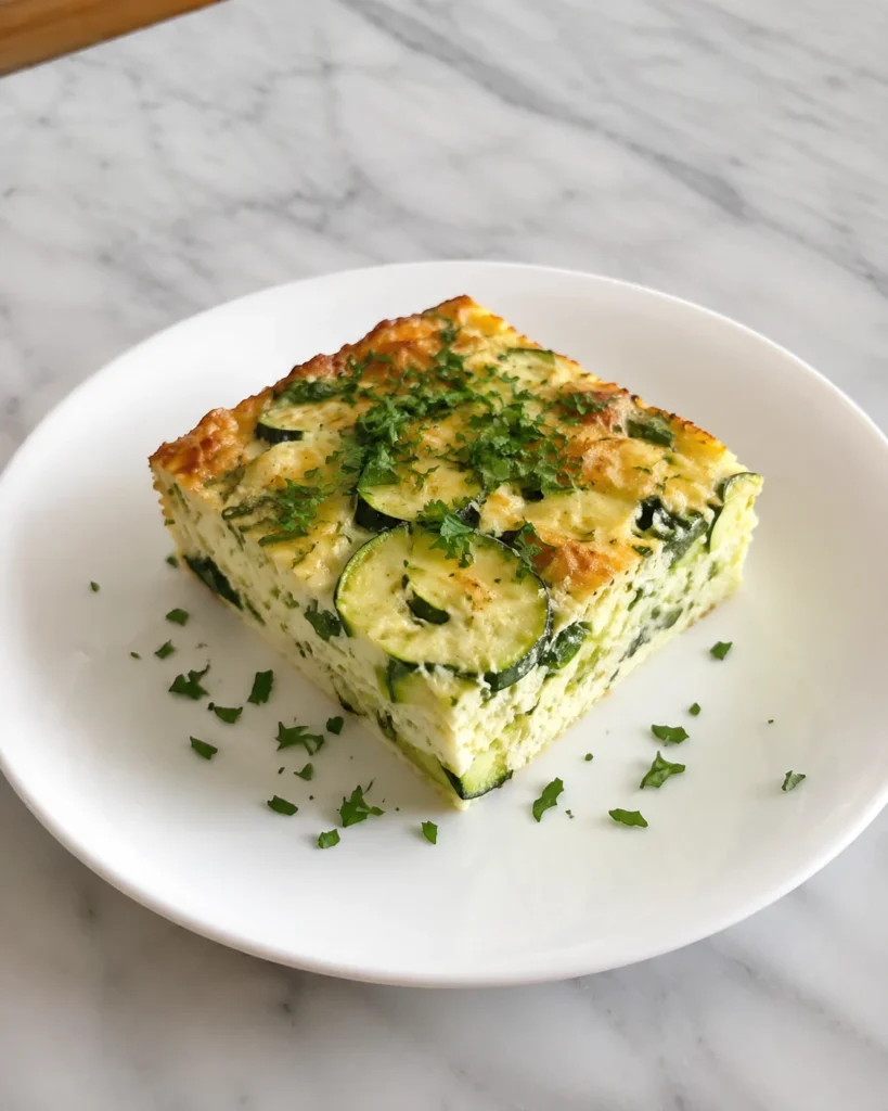 Zucchini Egg White Breakfast Bake
