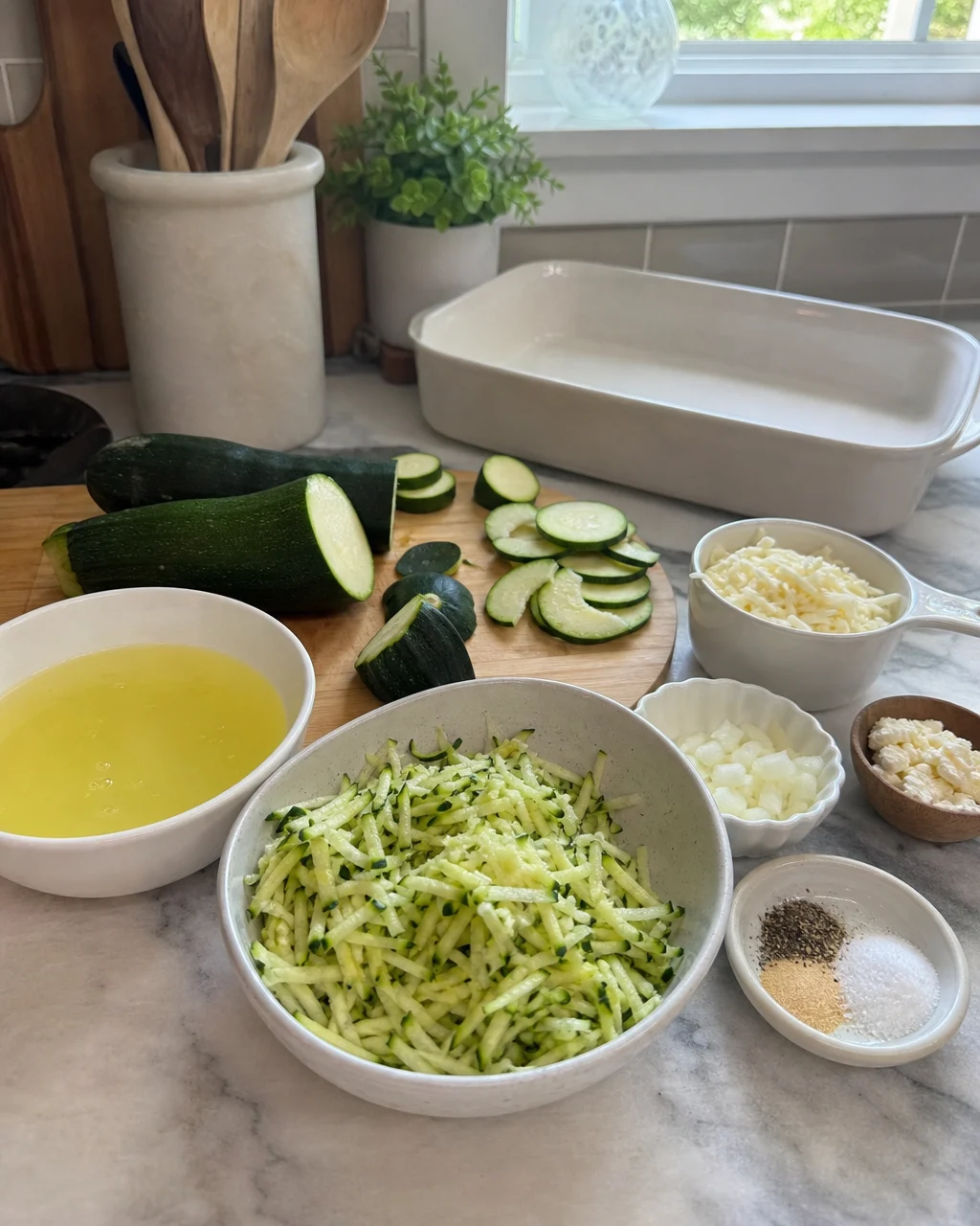 Zucchini Egg White Breakfast Bake