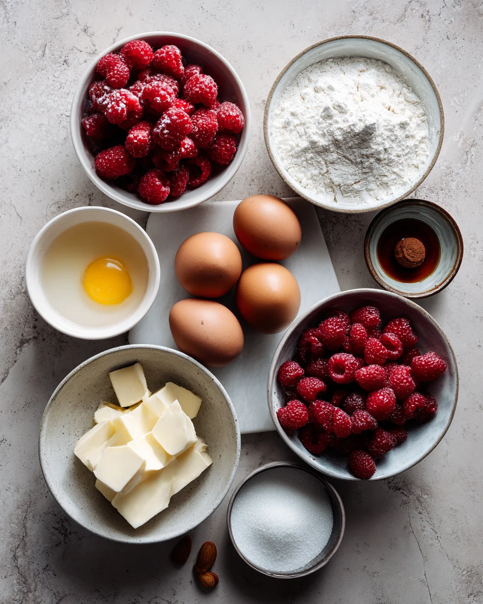 Almond Raspberry Tea Cake