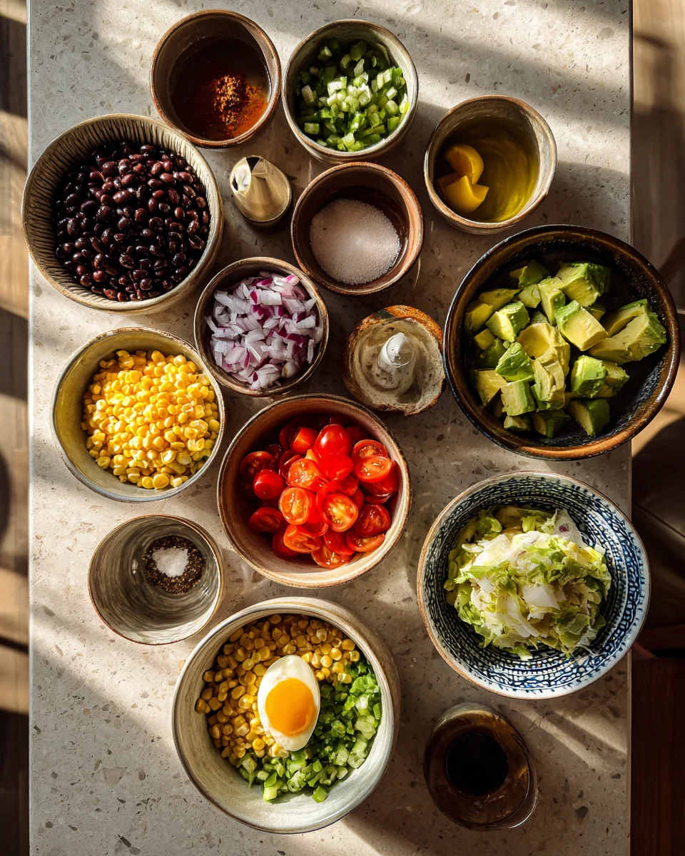 Avocado Corn Black Bean Salad