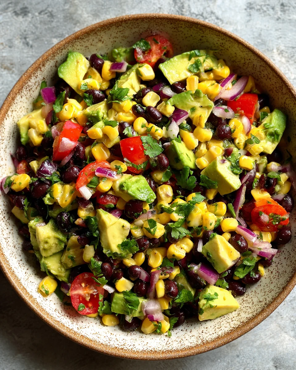 Avocado Corn Black Bean Salad