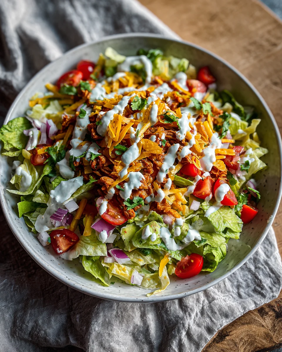 Avocado Ranch Taco Salad Bowls