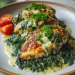 Baked Spinach Mozzarella Chicken