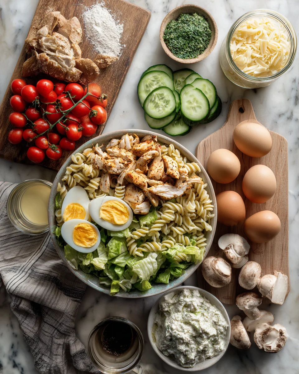 BBQ Chicken Ranch Pasta Salad Recipe