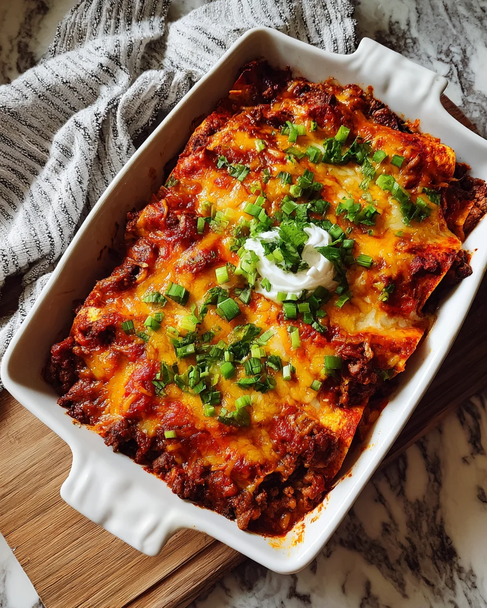 Beef Enchilada Bake