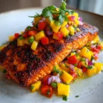 Blackened Salmon with Mango Salsa
