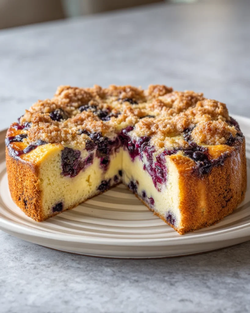 Blueberry Cream Cheese Coffee Cake