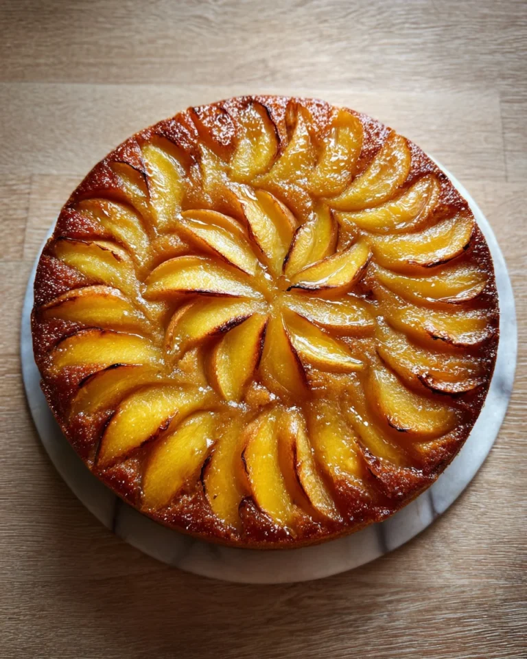 Brown Butter Peach Cake