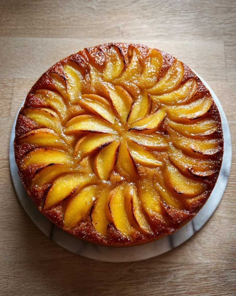 Brown Butter Peach Cake