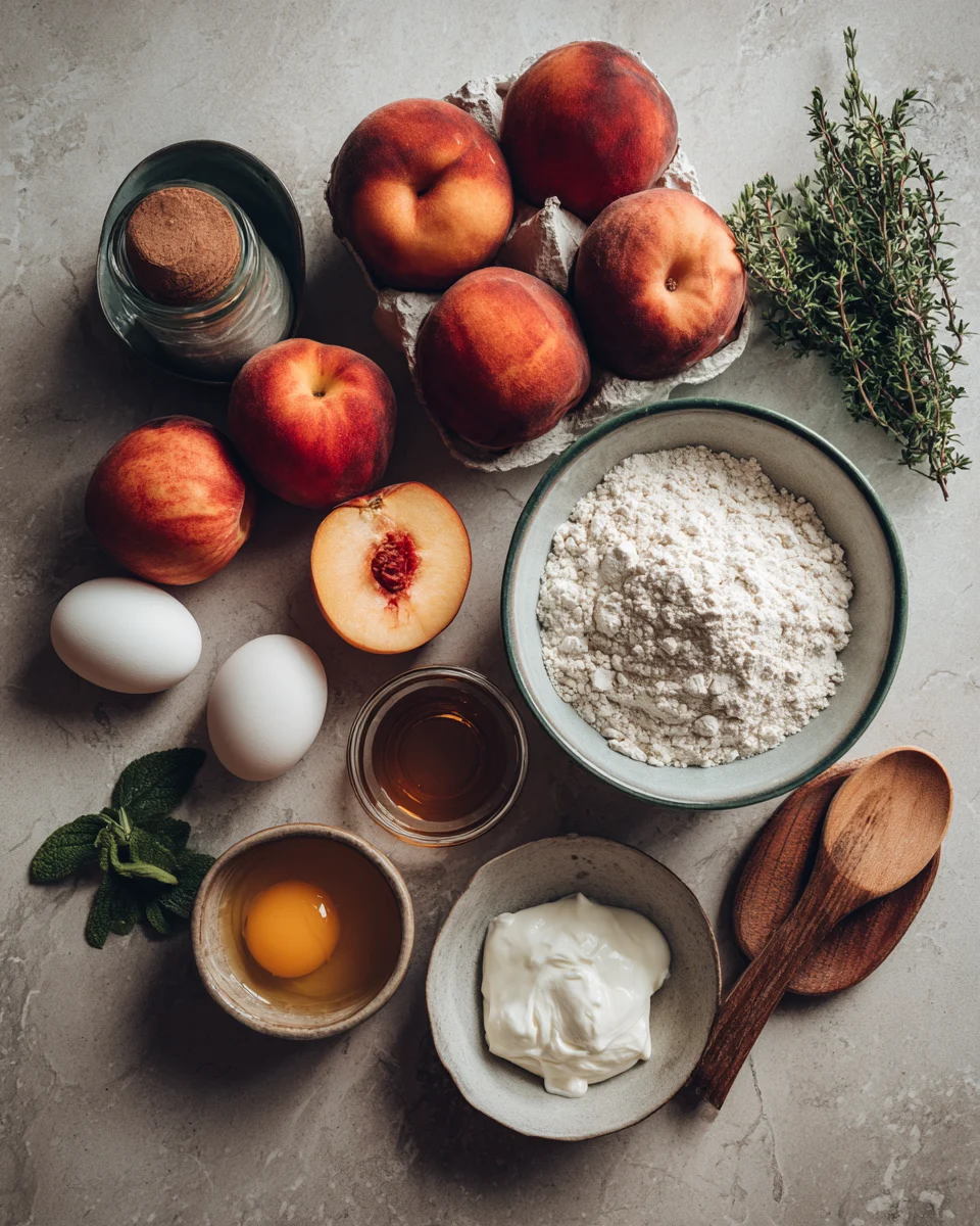 Brown Butter Peach Cake