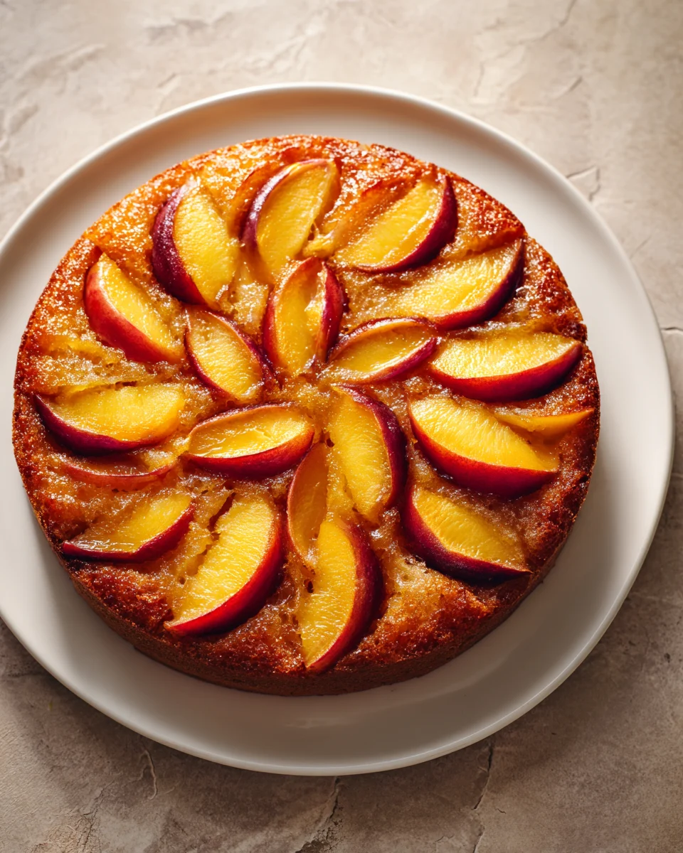 Brown Butter Peach Cake