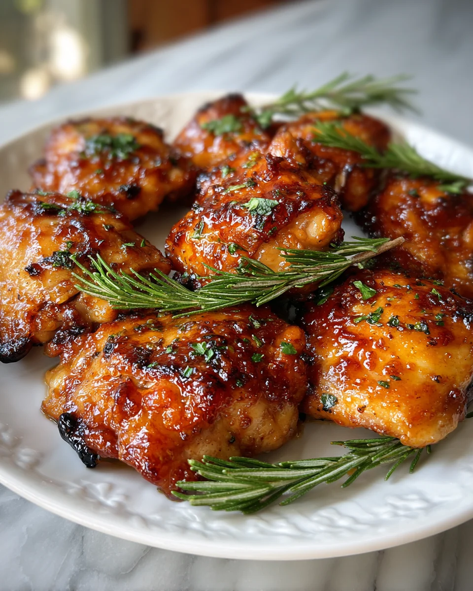 Brown Sugar Maple Glazed Chicken Thighs