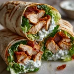 Buffalo Chicken Caesar Wraps
