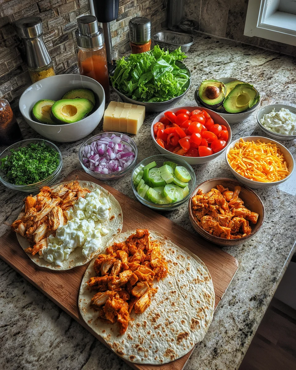 Buffalo Chicken Wraps