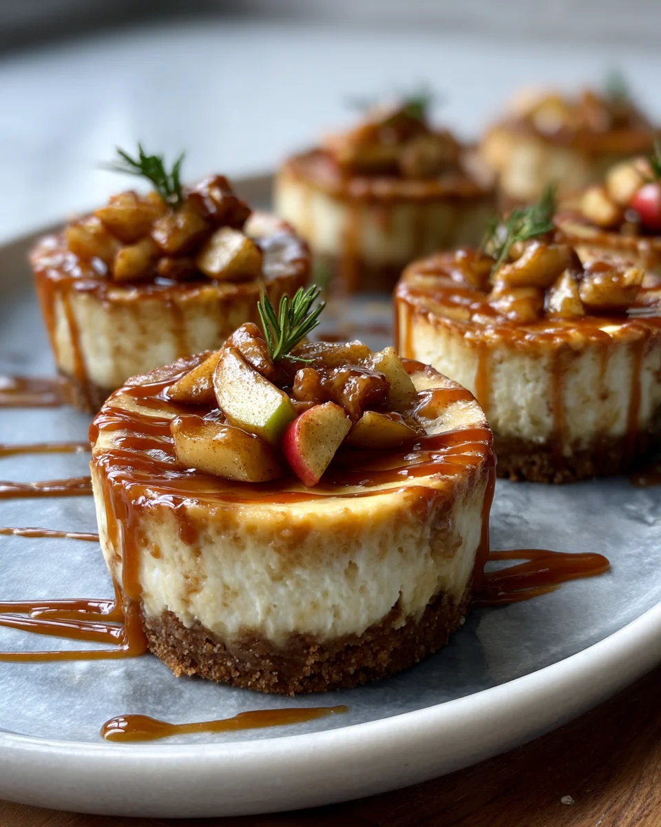 Caramel Apple Cheesecake Dessert Cups