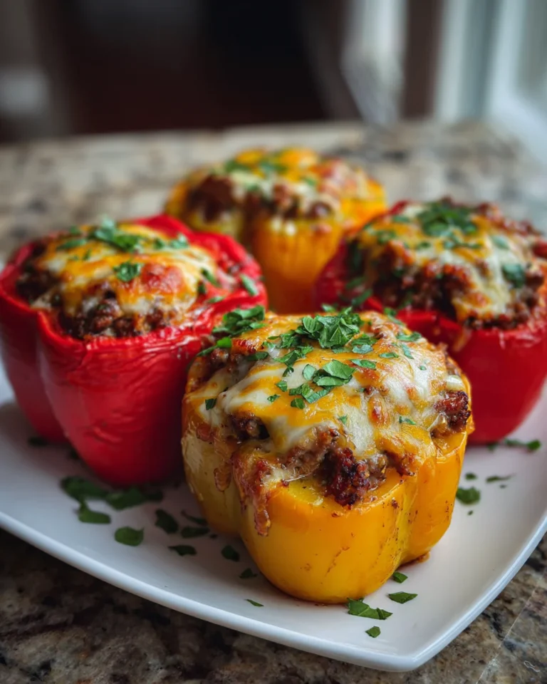 Cheeseburger Stuffed Peppers
