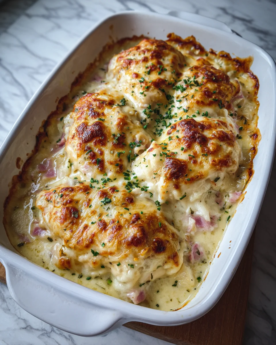Delicious Chicken Cordon Bleu Casserole Recipe