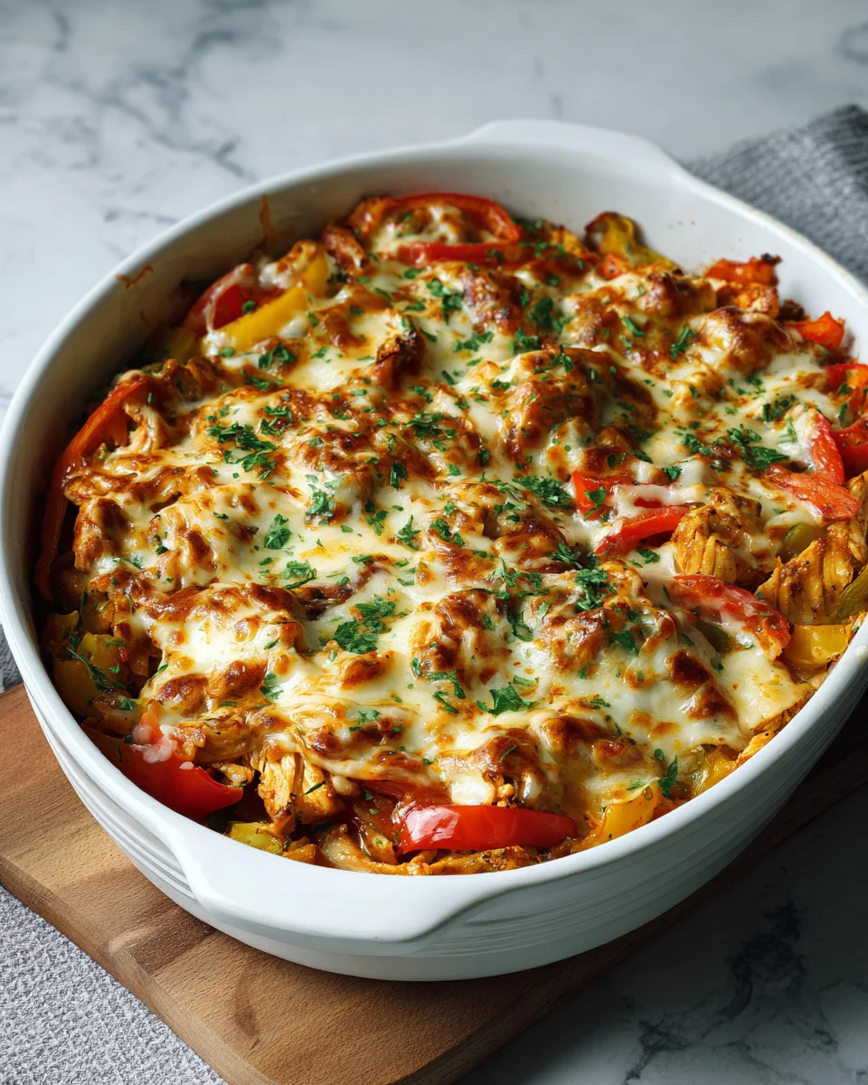 Delicious and Easy Chicken Fajita Casserole Recipe