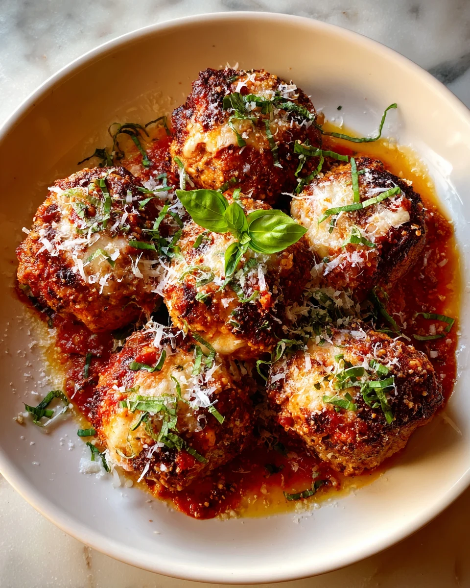 Chicken Parmesan Meatballs