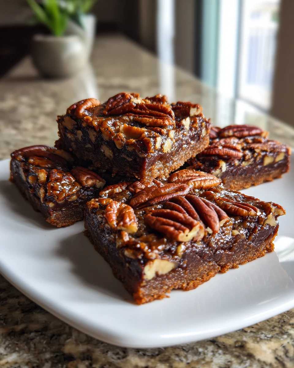 Chocolate Pecan Pie Bars