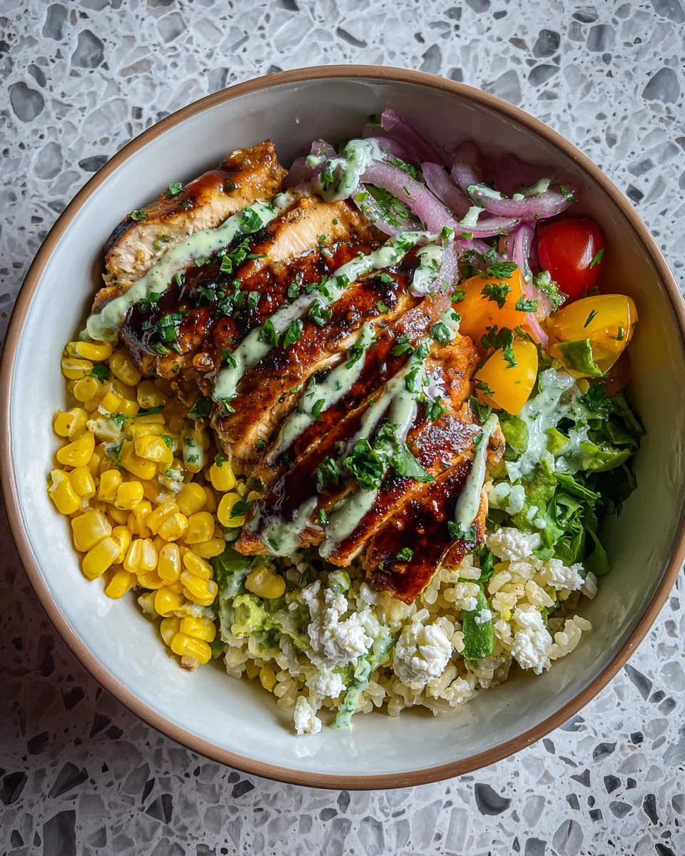 Cilantro Lime Chicken Burrito Bowls