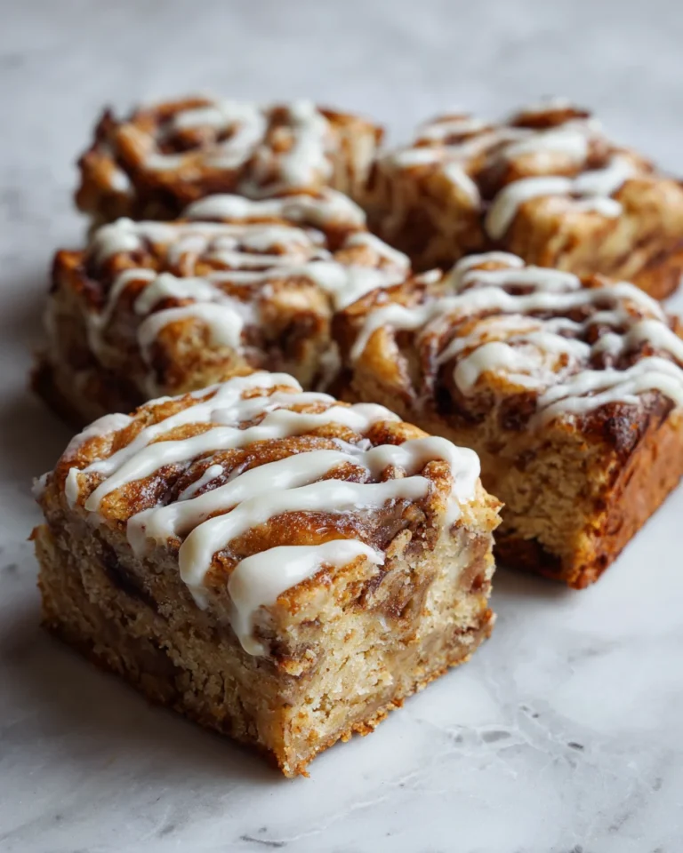 Cinnamon Roll Blondies