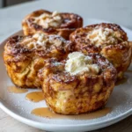 Cinnamon Roll French Toast Muffins