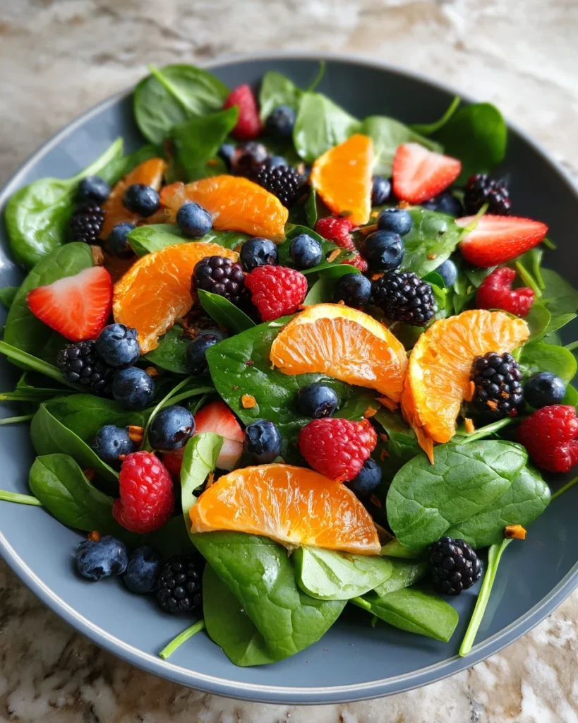 Citrus Berry Spinach Salad