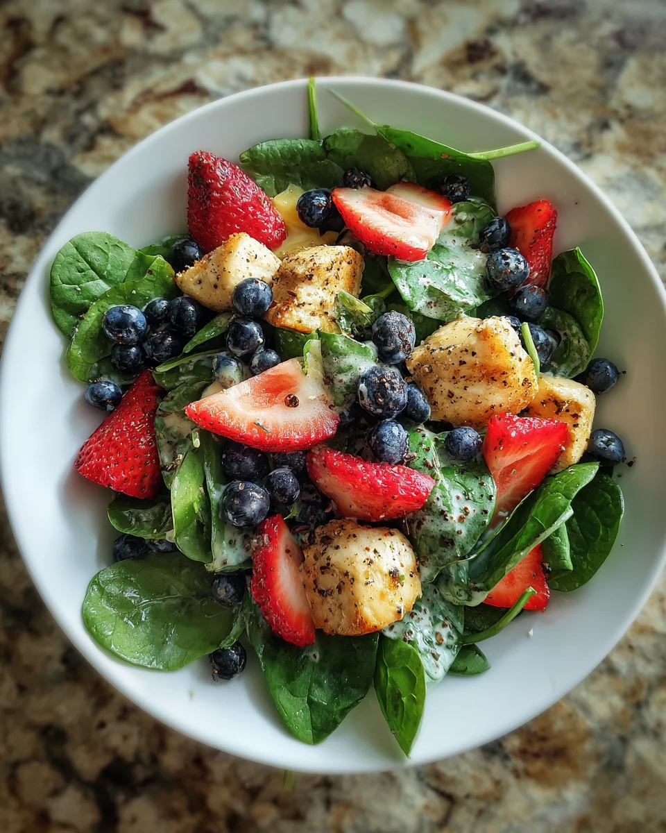 Citrus Berry Spinach Salad