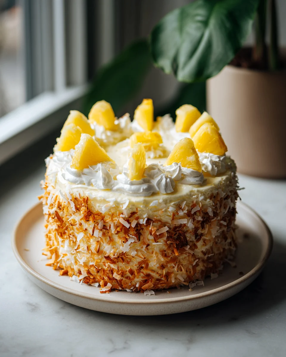 Coconut Pineapple Dream Cake