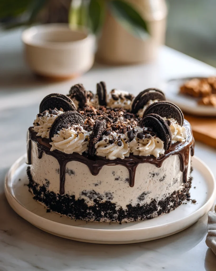 Cookies and Cream Celebration Cake: Your New Favorite Dessert!