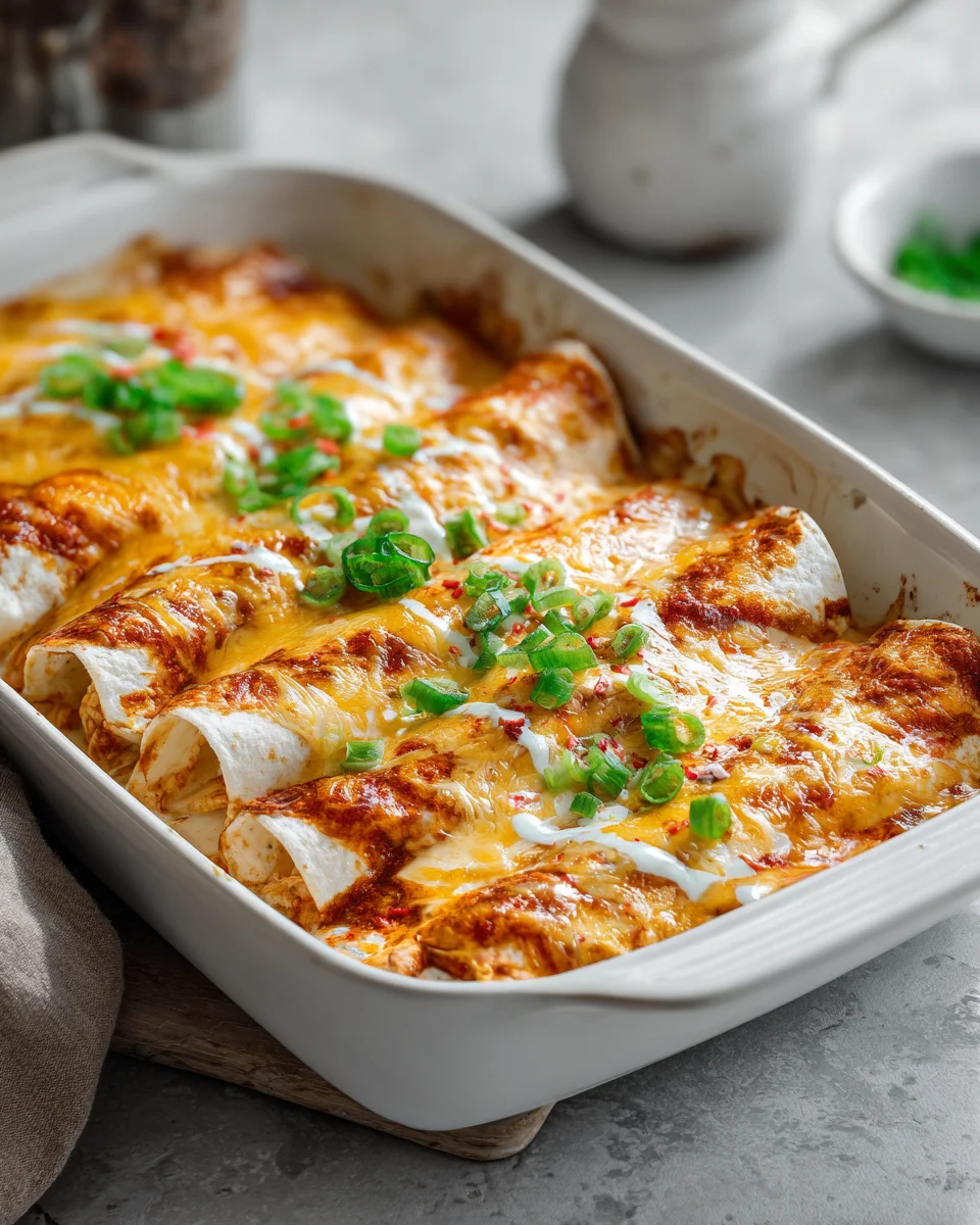 Cream Cheese Chicken Enchiladas