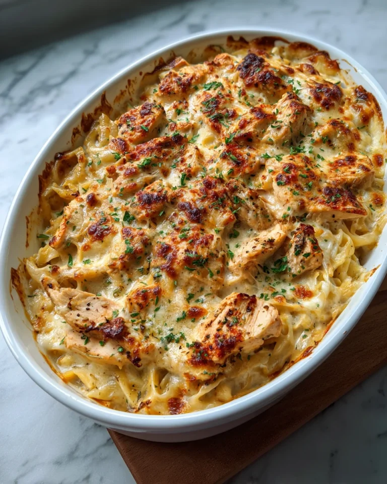 Creamy Cajun Chicken Alfredo Bake