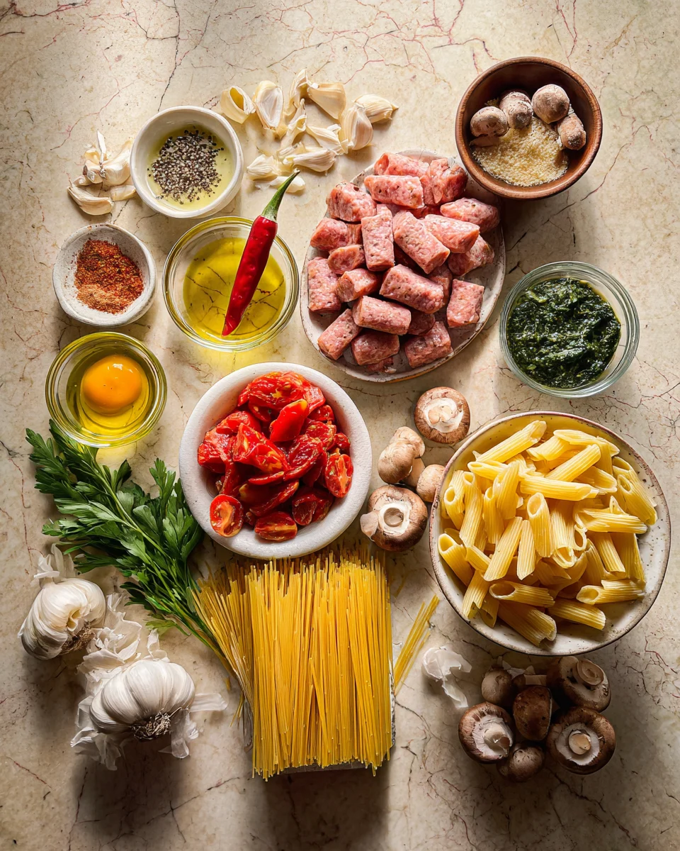 Creamy Cajun Sausage Pasta