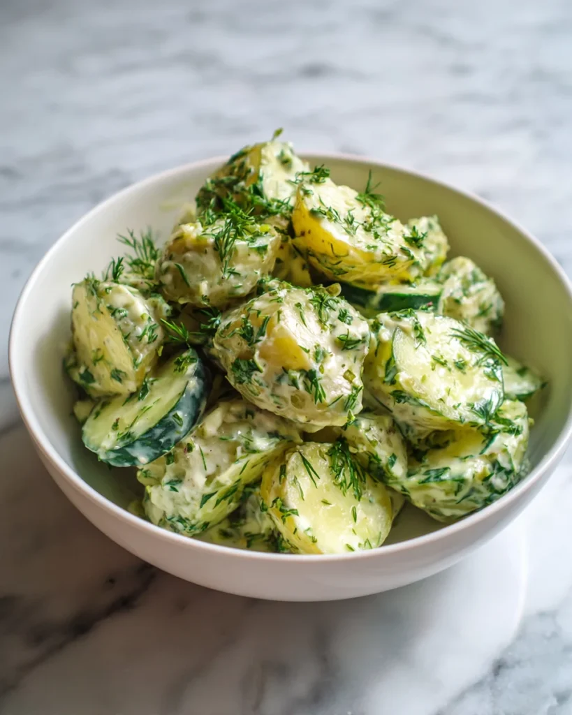 Creamy Dill Cucumber Potato Salad